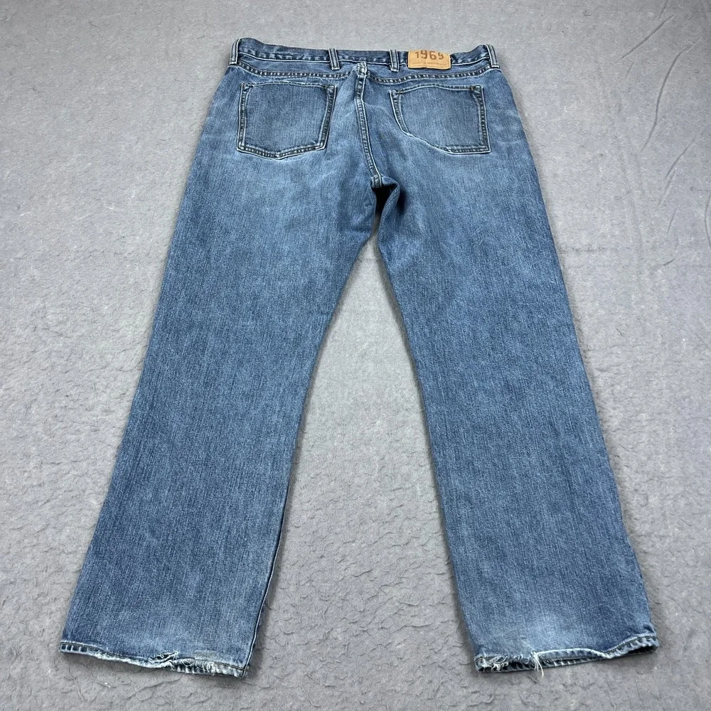Gap 1969 Jeans Mens 38x30 Standard Fit 54023 Blue Medium‎ Authentic Wash Denim